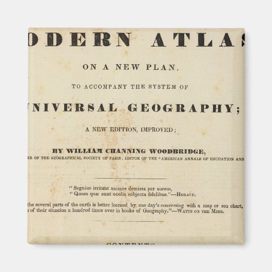 Titel Pagina Modern atlas Magneet (Voorkant)