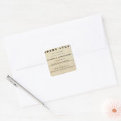 Titel Pagina Modern atlas Vierkante Sticker (Envelop)