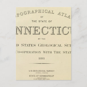 Titel Pagina Topo atlas Connecticut Briefkaart