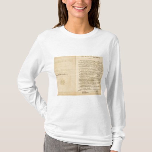 Titel Pagina van 1874 Mexico Atlas T-shirt (Voorkant)