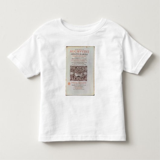 Titel Pagina van "Abbatis Karoli Magni Regis" Kinder Shirts (Voorkant)