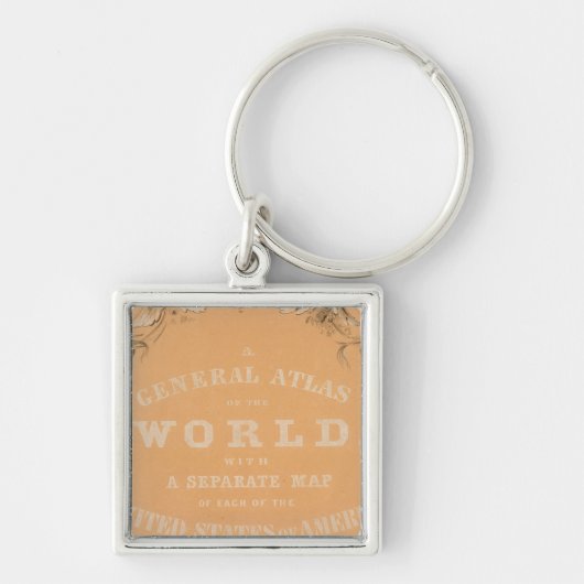 Titel Pagina van Algemene atlas van de wereld Sleutelhanger (Voorkant)