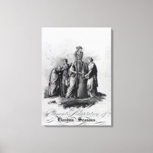 Titel pagina van de aanpassing van Muzio Clementi Canvas Afdruk