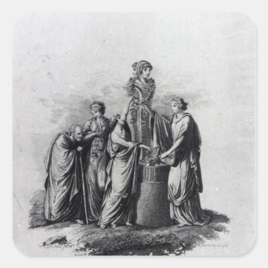 Titel pagina van de aanpassing van Muzio Clementi Vierkante Sticker (Voorkant)