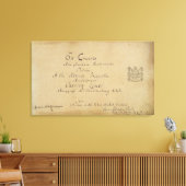 Titel pagina van de "concerto Brandenburg" Canvas Afdruk (Insitu (Woonkamer))