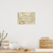 Titel Pagina van de kaart van het mediterrane Zee Poster (Keuken)