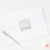 Titel pagina van de "Pastorale" Vierkante Sticker (Envelop)