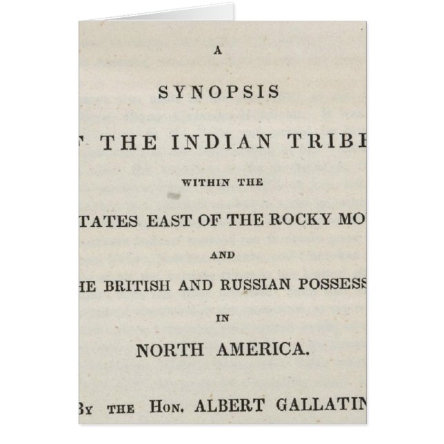 Titel Pagina van de Synopsis van de Indische stamm (Voorkant)