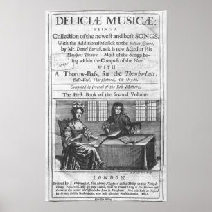 Titel pagina van "Deliciae Musicae" Poster