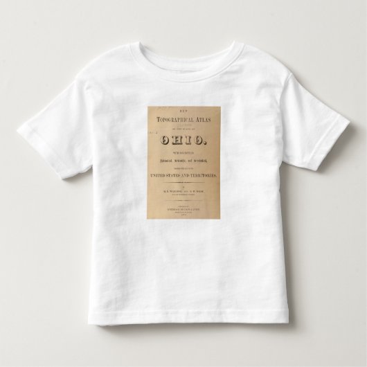 Titel Pagina van een Topografische Atlas Kinder Shirts (Voorkant)