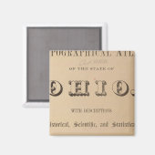 Titel Pagina van een Topografische Atlas Magneet (Voorkant / Achterkant)