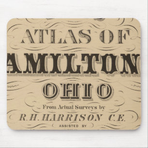 Titel Pagina van Hamilton County Atlas Muismat