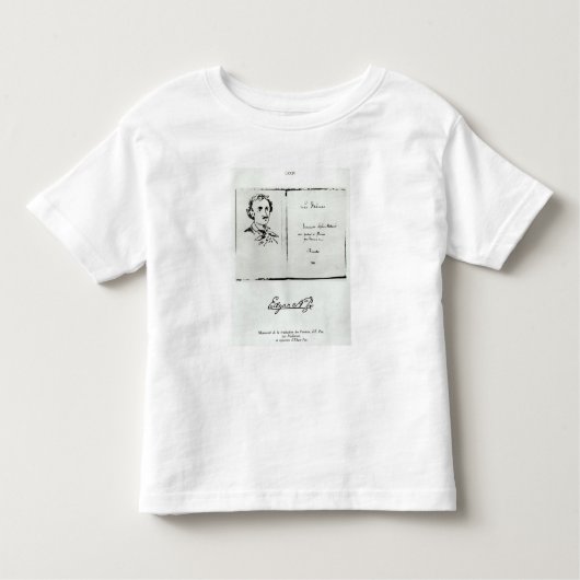 Titel Pagina van "Les Poemes" door Edgar Allan Poe Kinder Shirts (Voorkant)
