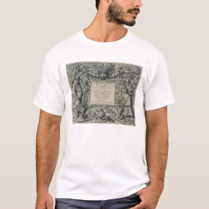 Titel pagina van "Livre des Fleurs" van Jean Le Cl T-shirt