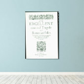 Titel Pagina van 'Romeo en Julia' Canvas Afdruk (Insitu (Houten vloer))