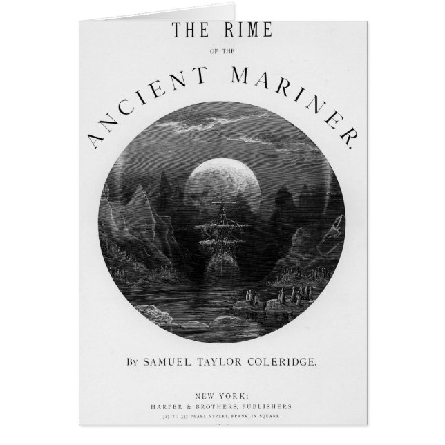 Titel pagina van 'The Rime of the Ancient Mariner' (Voorkant)