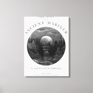 Titel pagina van 'The Rime of the Ancient Mariner' Canvas Afdruk