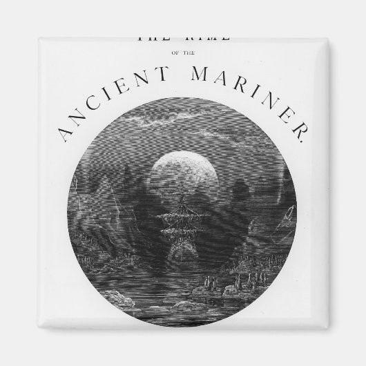 Titel pagina van 'The Rime of the Ancient Mariner' Magneet (Voorkant)