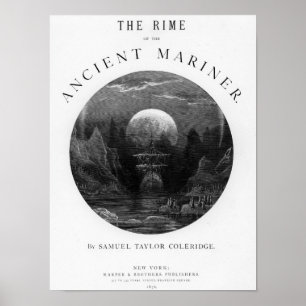 Titel pagina van 'The Rime of the Ancient Mariner' Poster