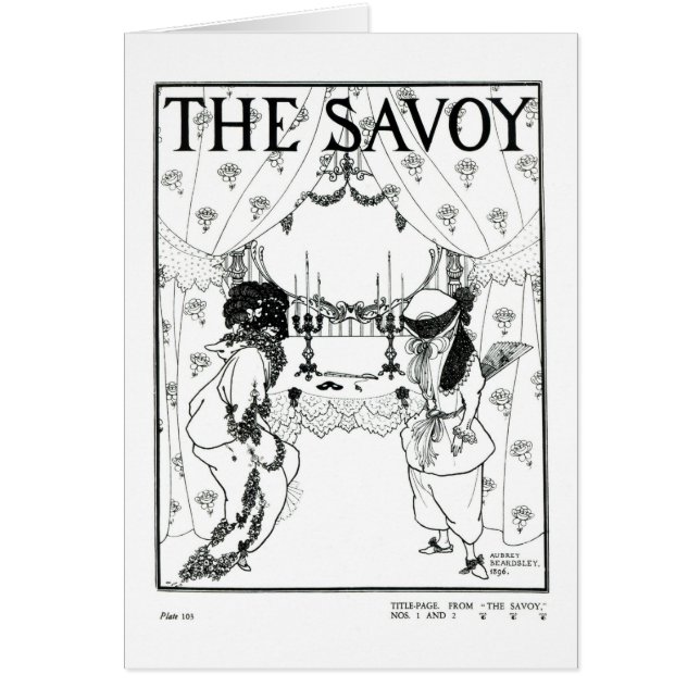 Titel pagina van 'The Savoy' nr. 1 en 2, 1896 (aan (Voorkant)