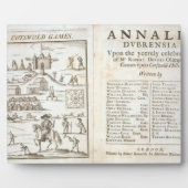 Titel pagina voor "Annalia Dubrensia: Op het Yeere Fotoplaat (Voorkant)