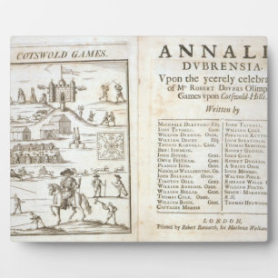 Titel pagina voor "Annalia Dubrensia: Op het Yeere Fotoplaat