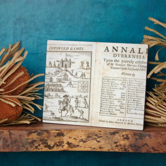 Titel pagina voor "Annalia Dubrensia: Op het Yeere Fotoplaat (Zijkant)