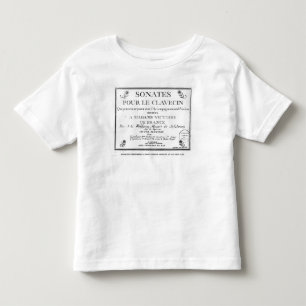 Titel Pagina voor "Sonates pour le clavecin" Kinder Shirts