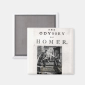 Titel pagina voor 'The Odyssey' door Homer Magneet (Voorkant / Achterkant)