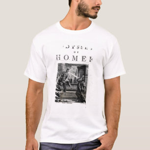 Titel pagina voor 'The Odyssey' door Homer T-shirt