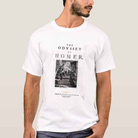 Titel pagina voor 'The Odyssey' door Homer T-shirt (Voorkant)