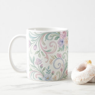Titel Pastel Droom: Met de Hand Geschilderde Water Koffiemok