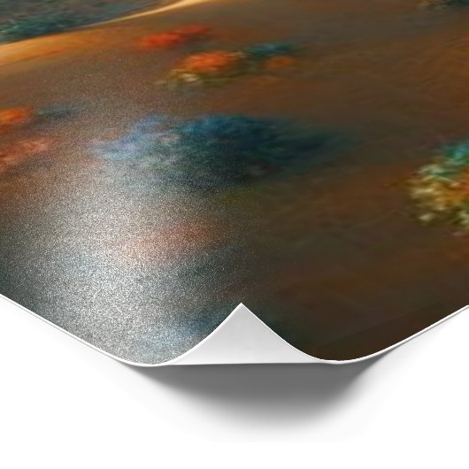 Titel: 🎨 Prachtige woestijn Lilly met een vogel Foto Afdruk (Hoek)