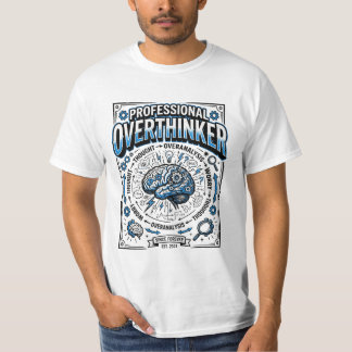Titel: Professionele Overdenker | Retro Anatomie T-shirt
