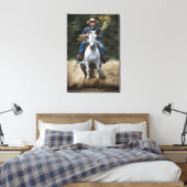 TITEL: " QUICK STOP " Uitgerekte canvas Print (Insitu (Slaapkamer))