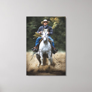 TITEL: " QUICK STOP " Uitgerekte canvas Print
