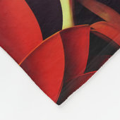 Titel: "Retro Bloom - Naadloos bloempatroon Fleece Deken (Hoek)