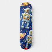 Titel retro ruimte galactische reis aangepaste ska persoonlijk skateboard (Voorkant)