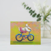 Titel: Riding op overweging - PERSONALIZE IT Briefkaart (Staand voorkant)