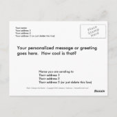 Titel: Riding op overweging - PERSONALIZE IT Briefkaart (Achterkant)