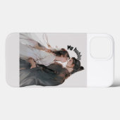 Titel: Romantisch Anime-koppel iPhone 13 Hoesje - (Achterkant (horizontaal))
