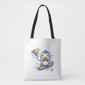 Titel: "Schattigee pinguïn Canvas tas – Schattig e (Voorkant)
