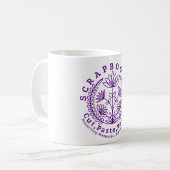 Titel: "Scrapbookers - knippen, plakken en herhale Koffiemok (Voorkant links)