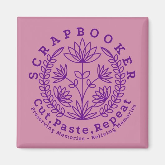 Titel: "Scrapbookers - knippen, plakken en herhale Magneet (Voorkant)