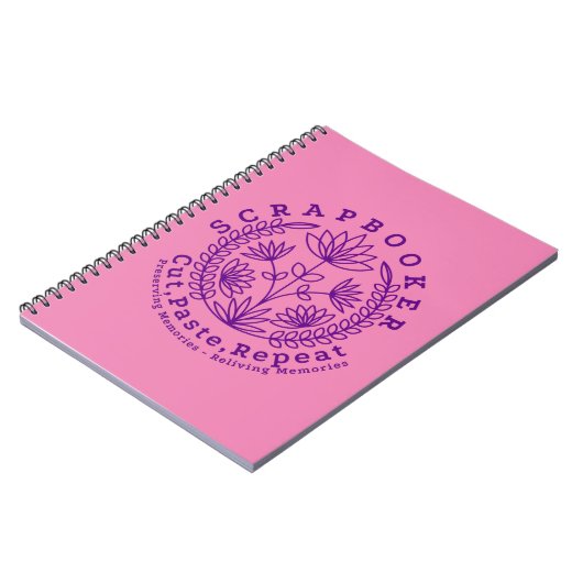 Titel: "Scrapbookers - knippen, plakken en herhale Notitieboek (Linkerzijde)