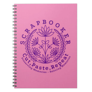 Titel: "Scrapbookers - knippen, plakken en herhale Notitieboek