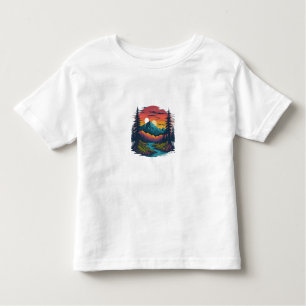 **Titel:** Serene Natuur Wonderland Peuter Kinder Shirts