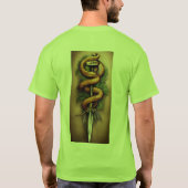 Titel: "Serpentine Harmony Earth T-shirt" T-shirt (Achterkant)