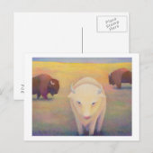 Titel:  Soms - witte buffel Briefkaart (Voorkant / Achterkant)