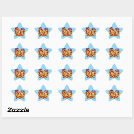 Titel ster vormige sticker vel voor leraren beoord